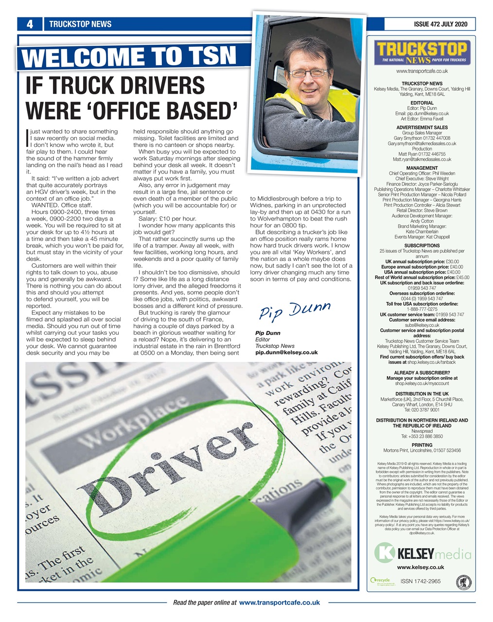 Truckstop News Preview Pages