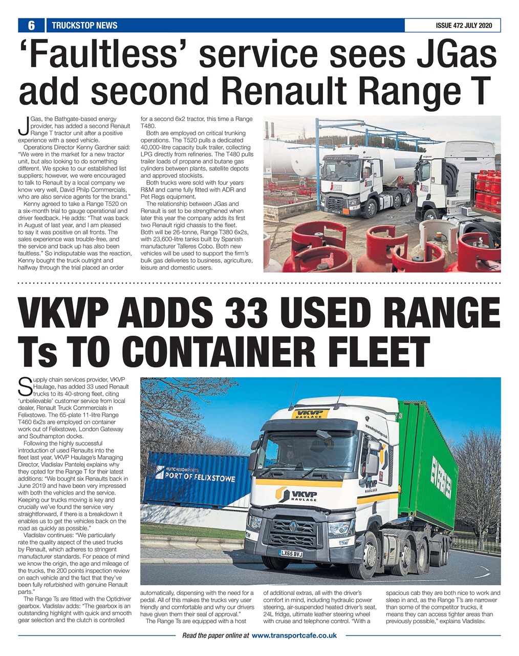 Truckstop News Preview Pages