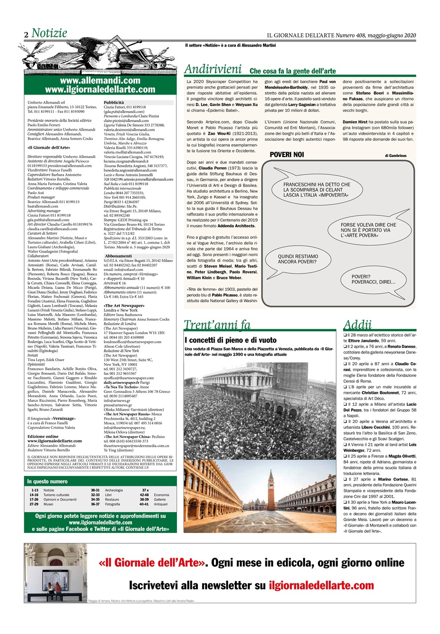 Il Giornale Dell’Arte Preview Pages