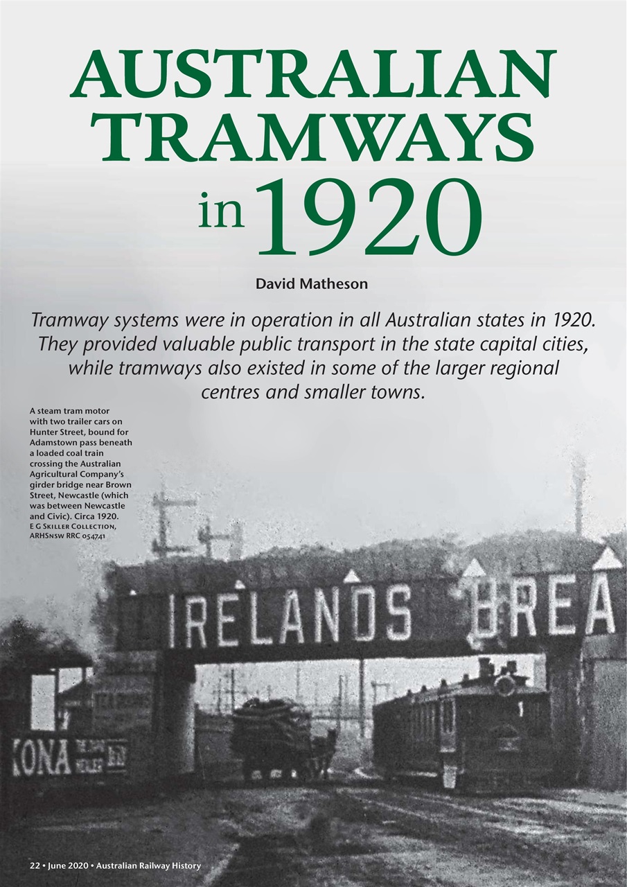 Australian Railway History Preview Pages