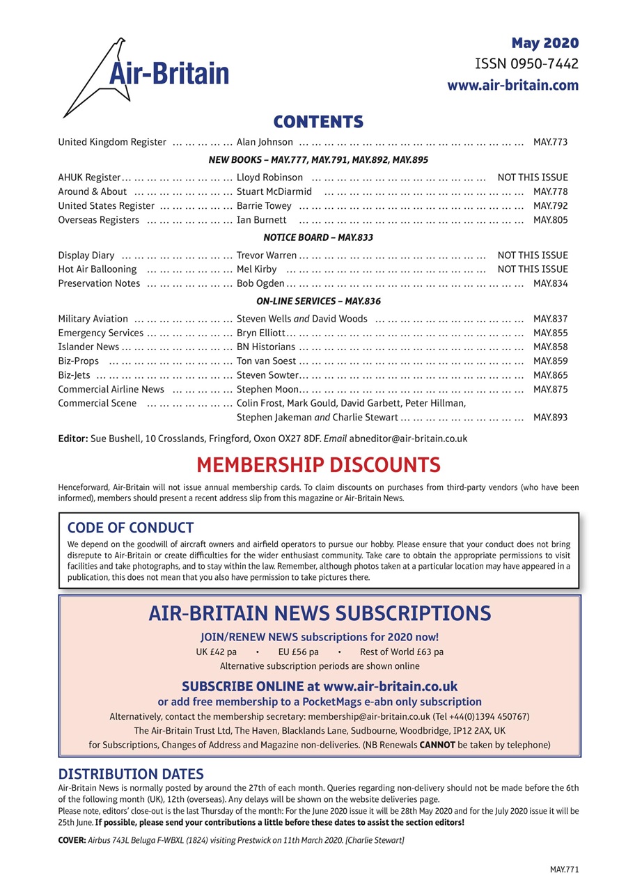 Air Britain News Preview Pages