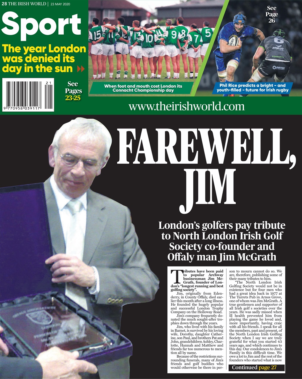 Irish World Preview Pages