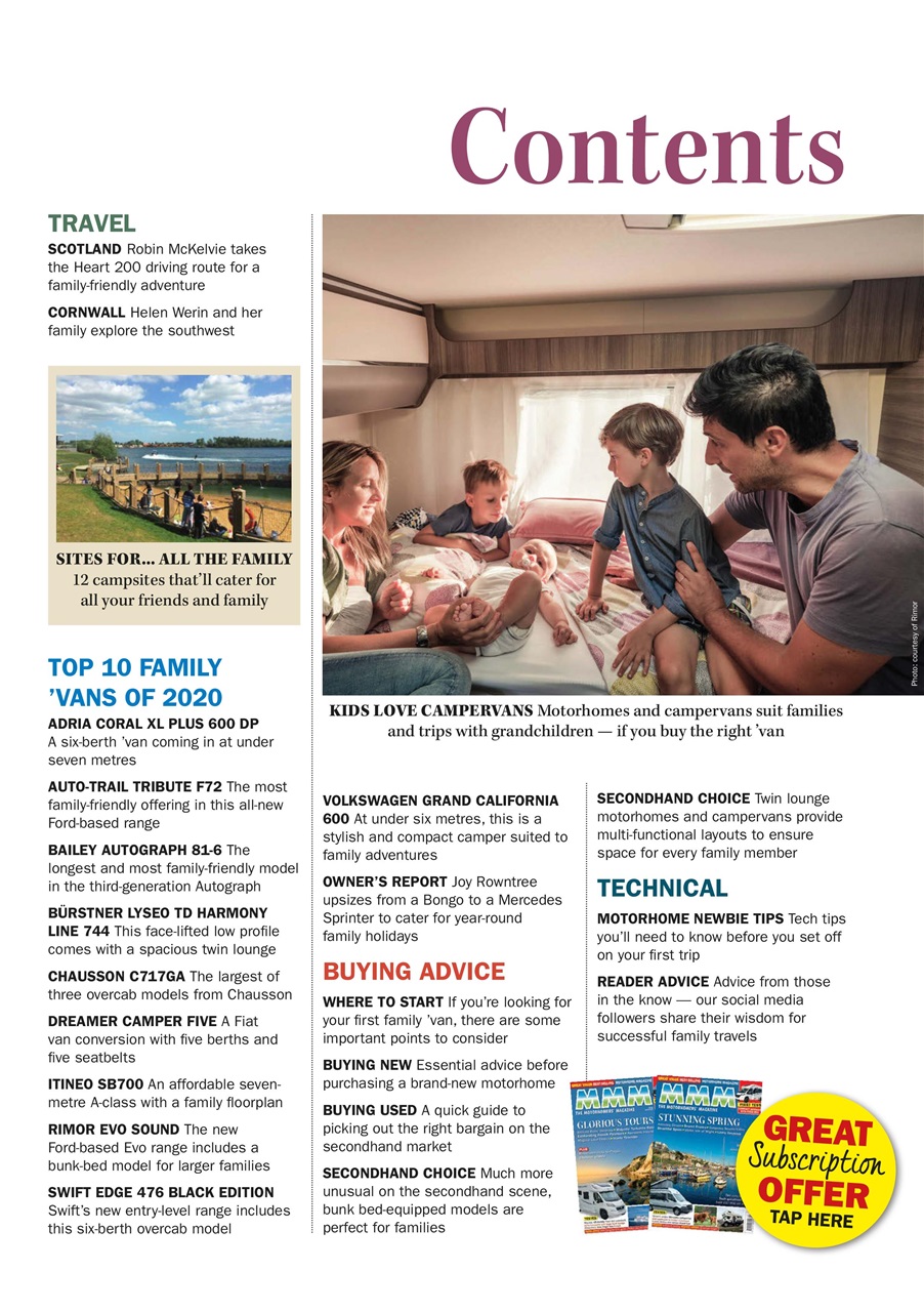What Motorhome magazine Preview Pages