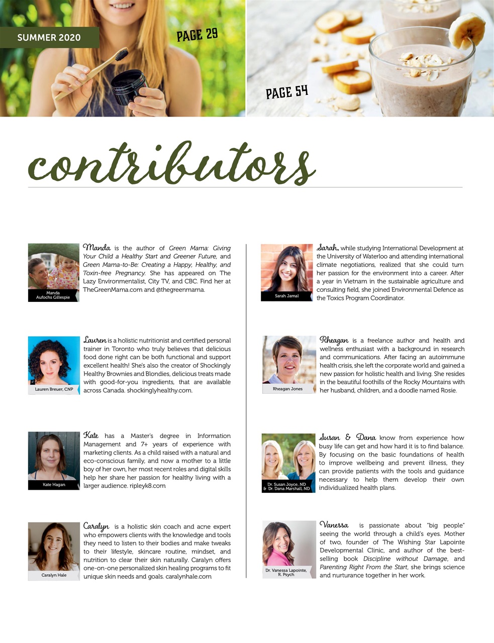 Ecoparent Magazine Preview Pages