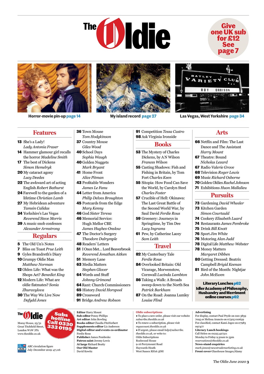 The Oldie Preview Pages