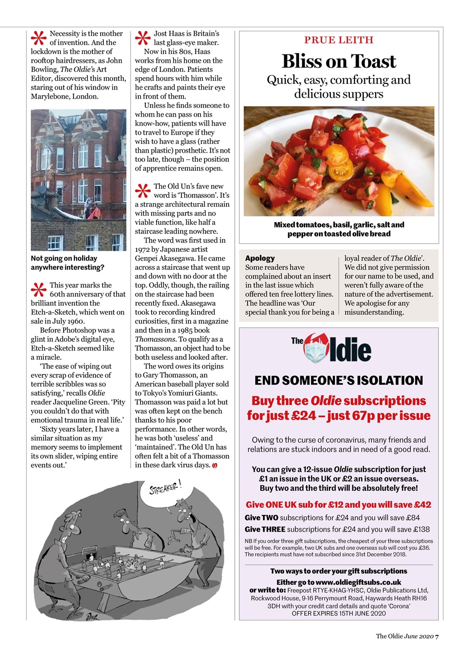 The Oldie Preview Pages