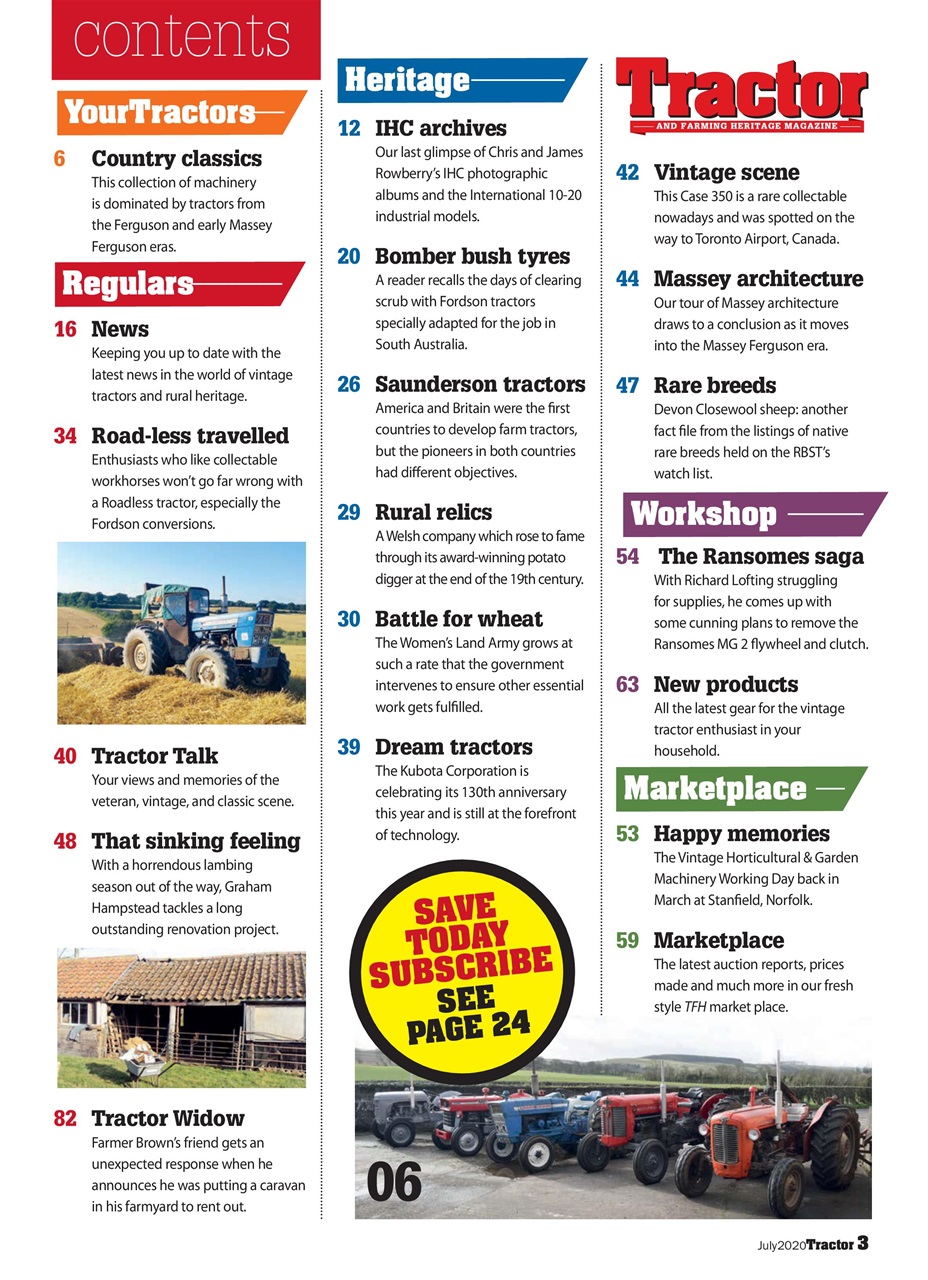 Tractor & Farming Heritage Magazine Preview Pages