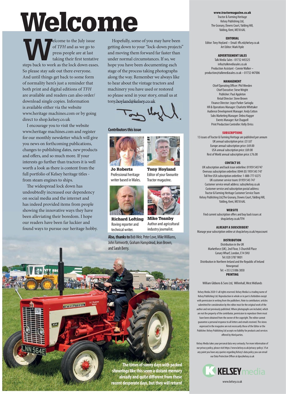 Tractor & Farming Heritage Magazine Preview Pages