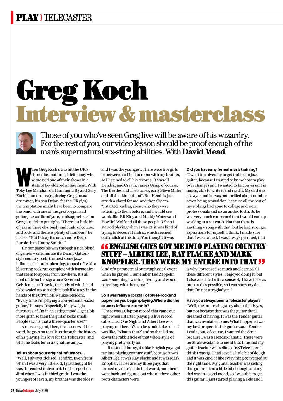 Guitar Techniques Preview Pages