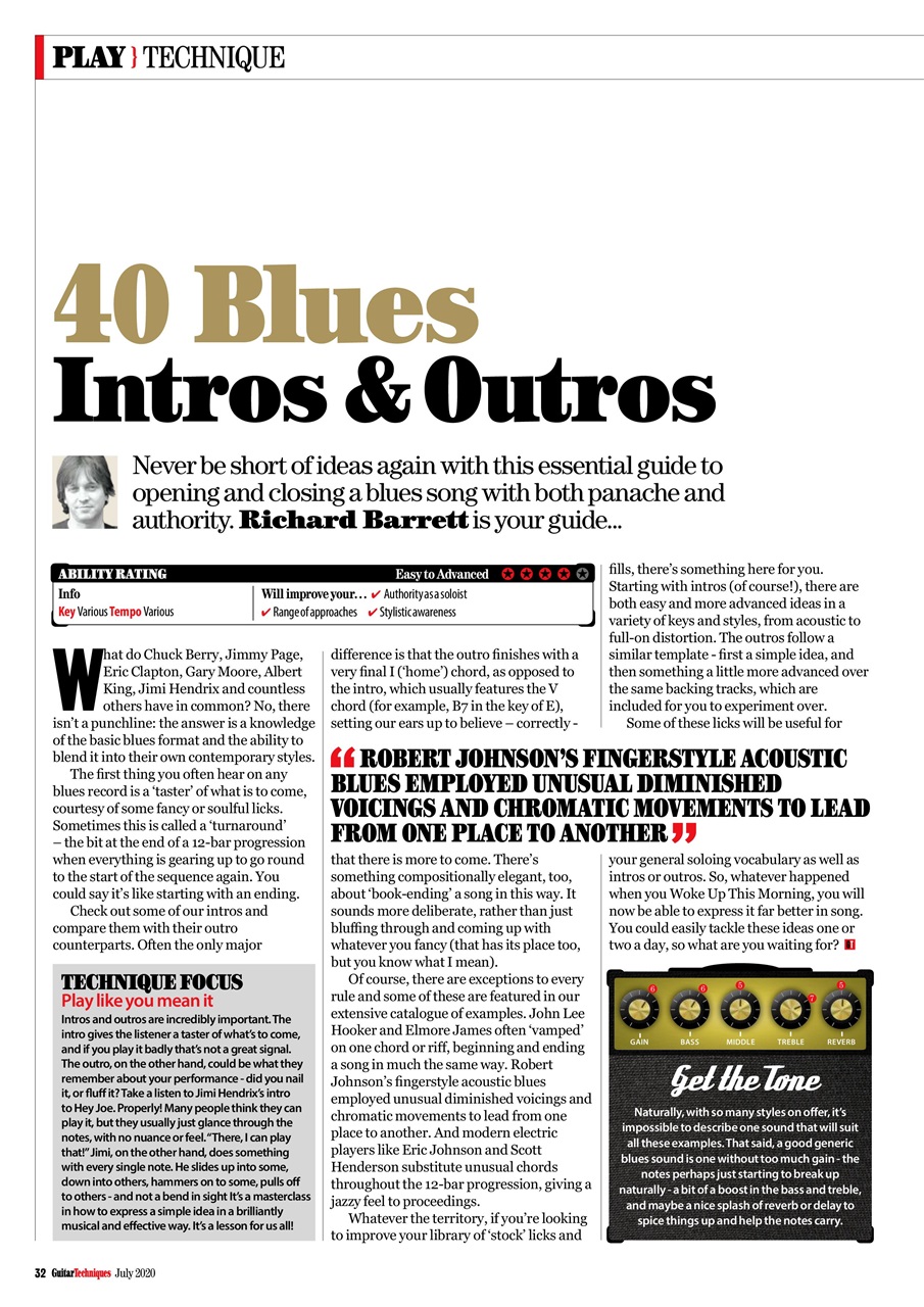 Guitar Techniques Preview Pages