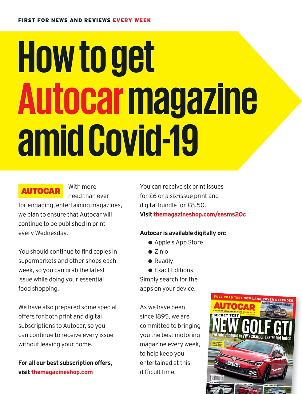 Autocar Preview Pages