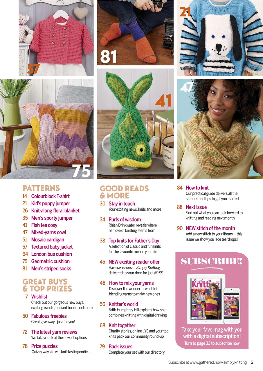 Simply Knitting Preview Pages