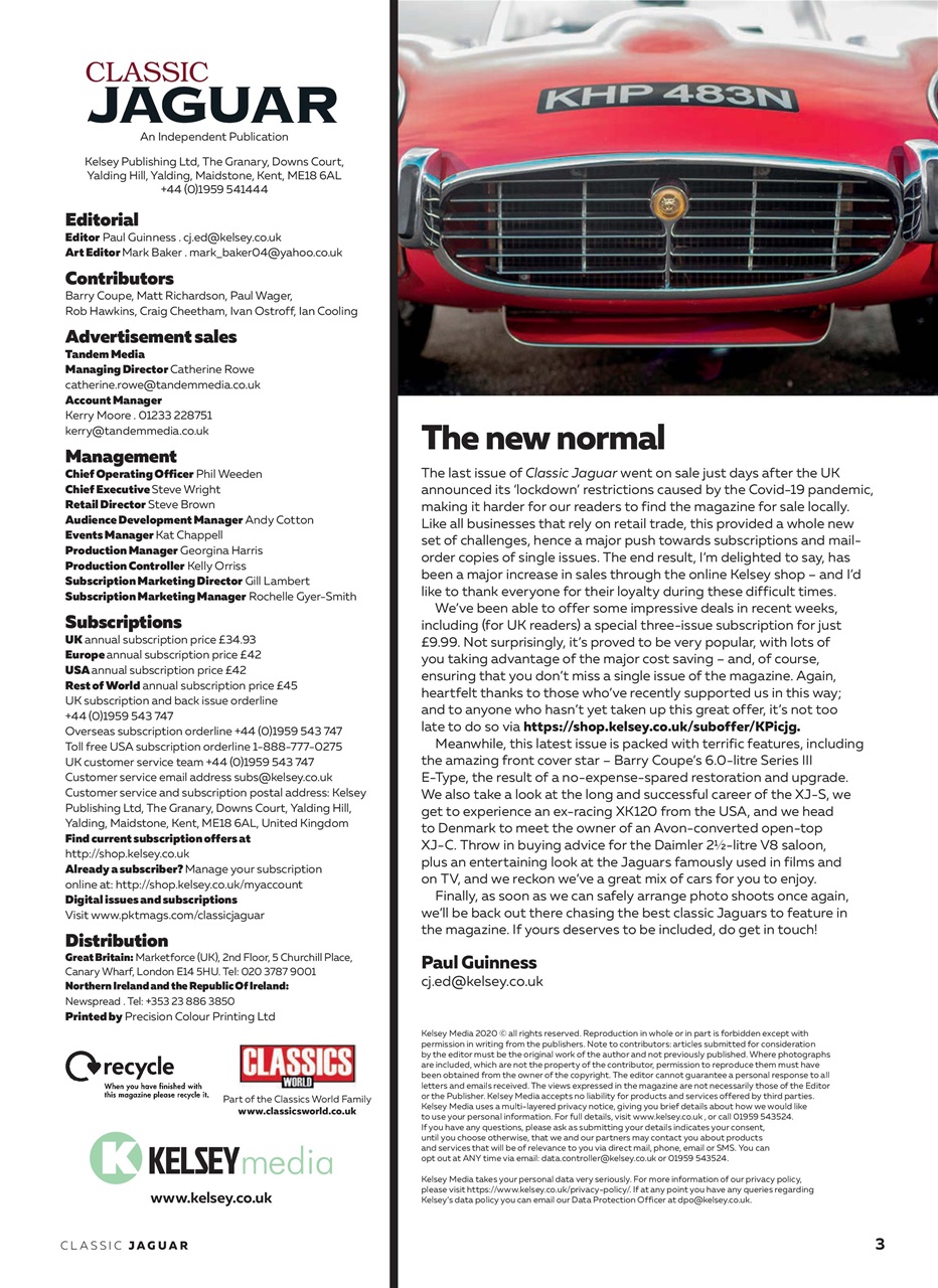 Classic Jaguar Preview Pages