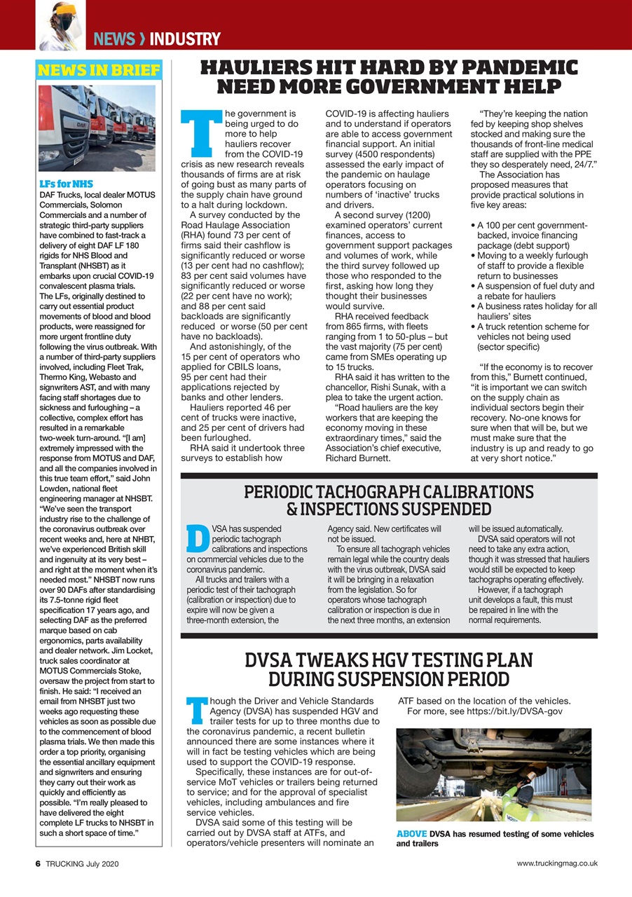 Trucking Magazine Preview Pages