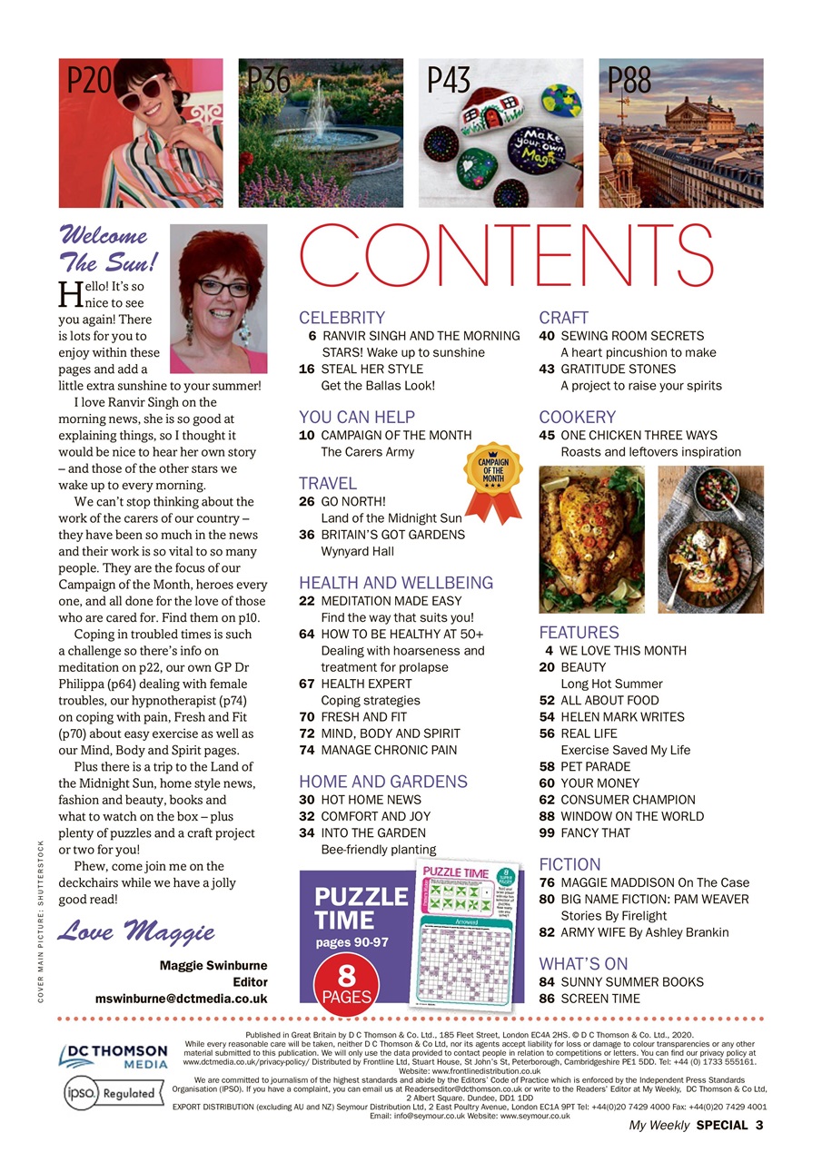 My Weekly Special Preview Pages