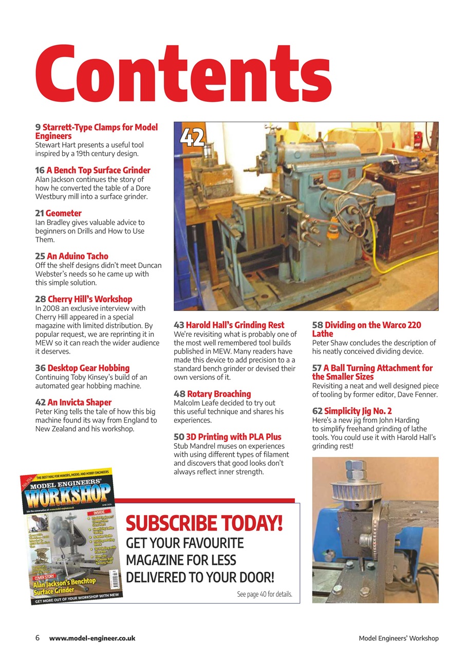 Model Engineer & Workshop Magazine Preview Pages