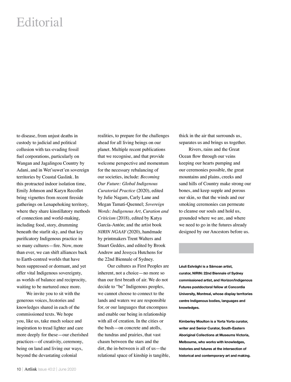 Artlink Magazine Preview Pages