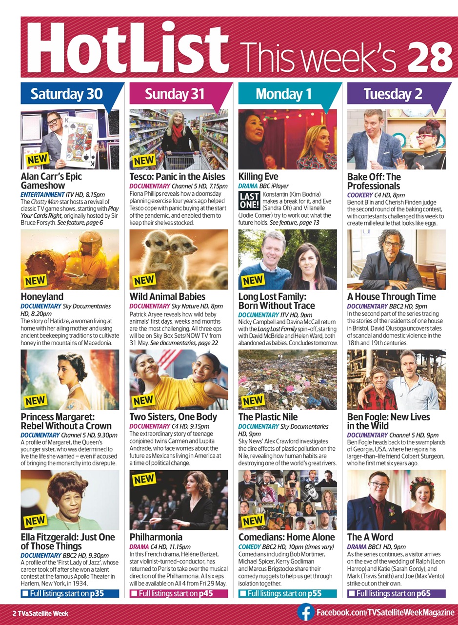 TV & Satellite Week Preview Pages