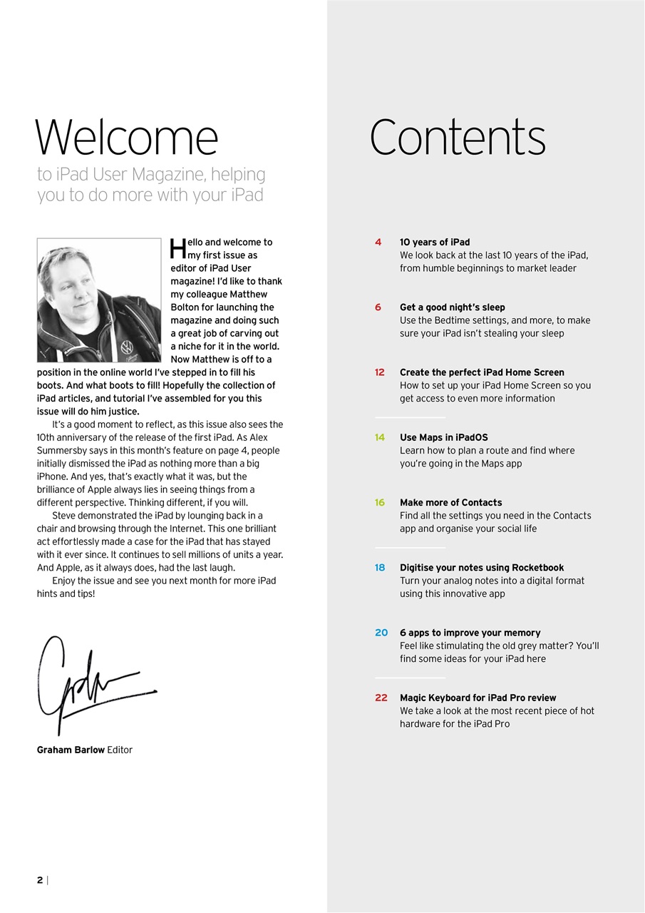 iPad User Preview Pages