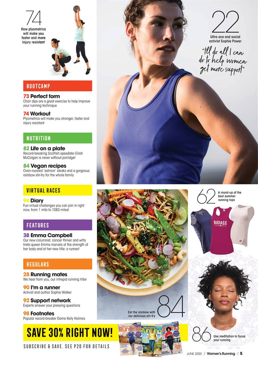 Women’s Running Preview Pages