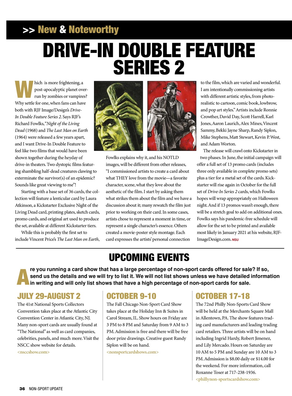 Non-Sport Update Magazine Preview Pages