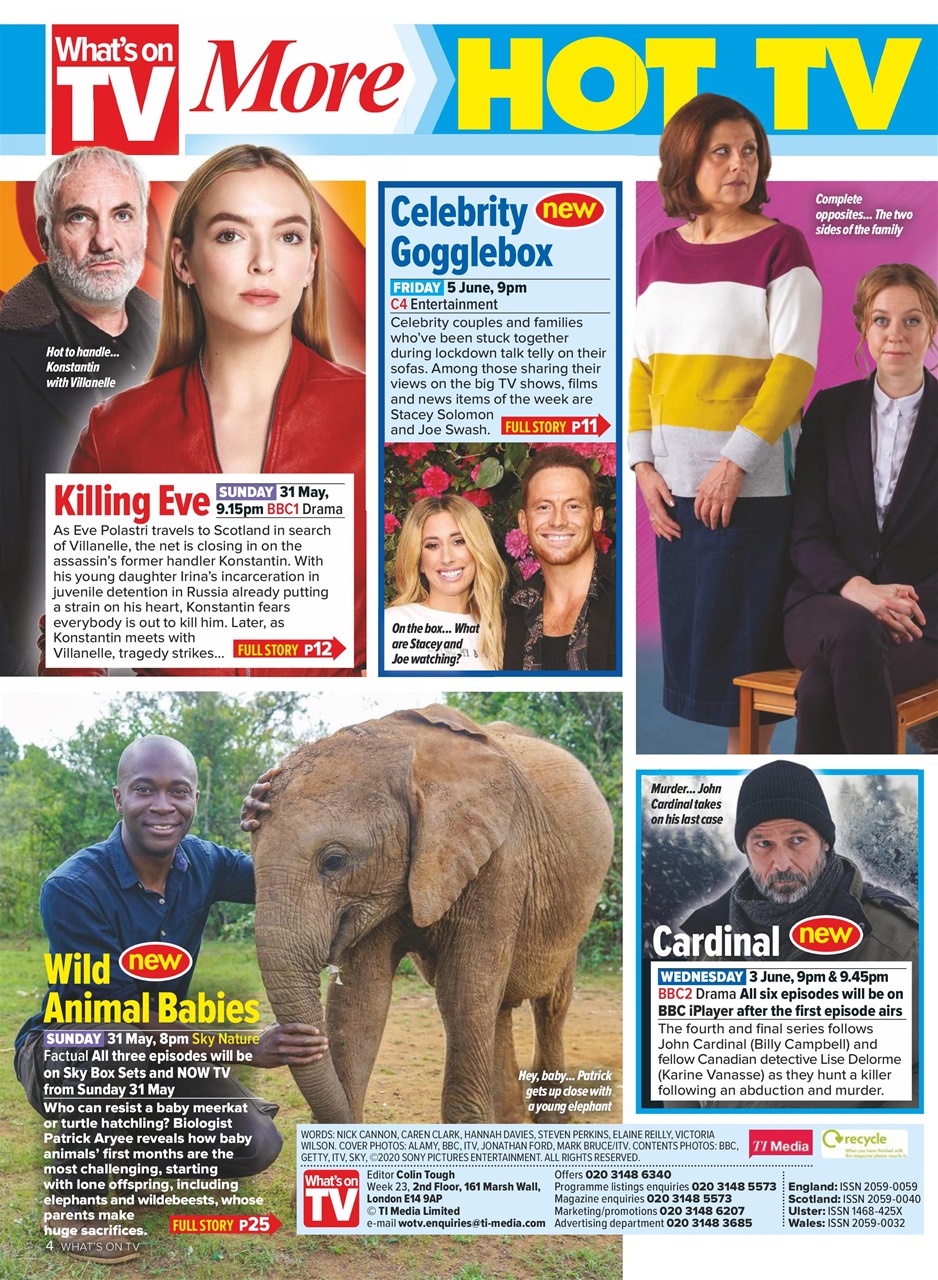 What's on TV Preview Pages