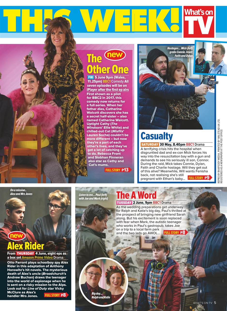 What's on TV Preview Pages