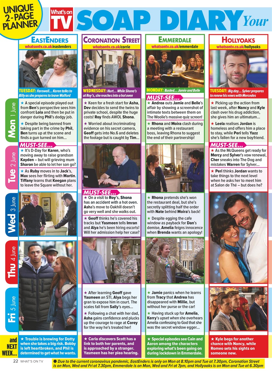 What's on TV Preview Pages