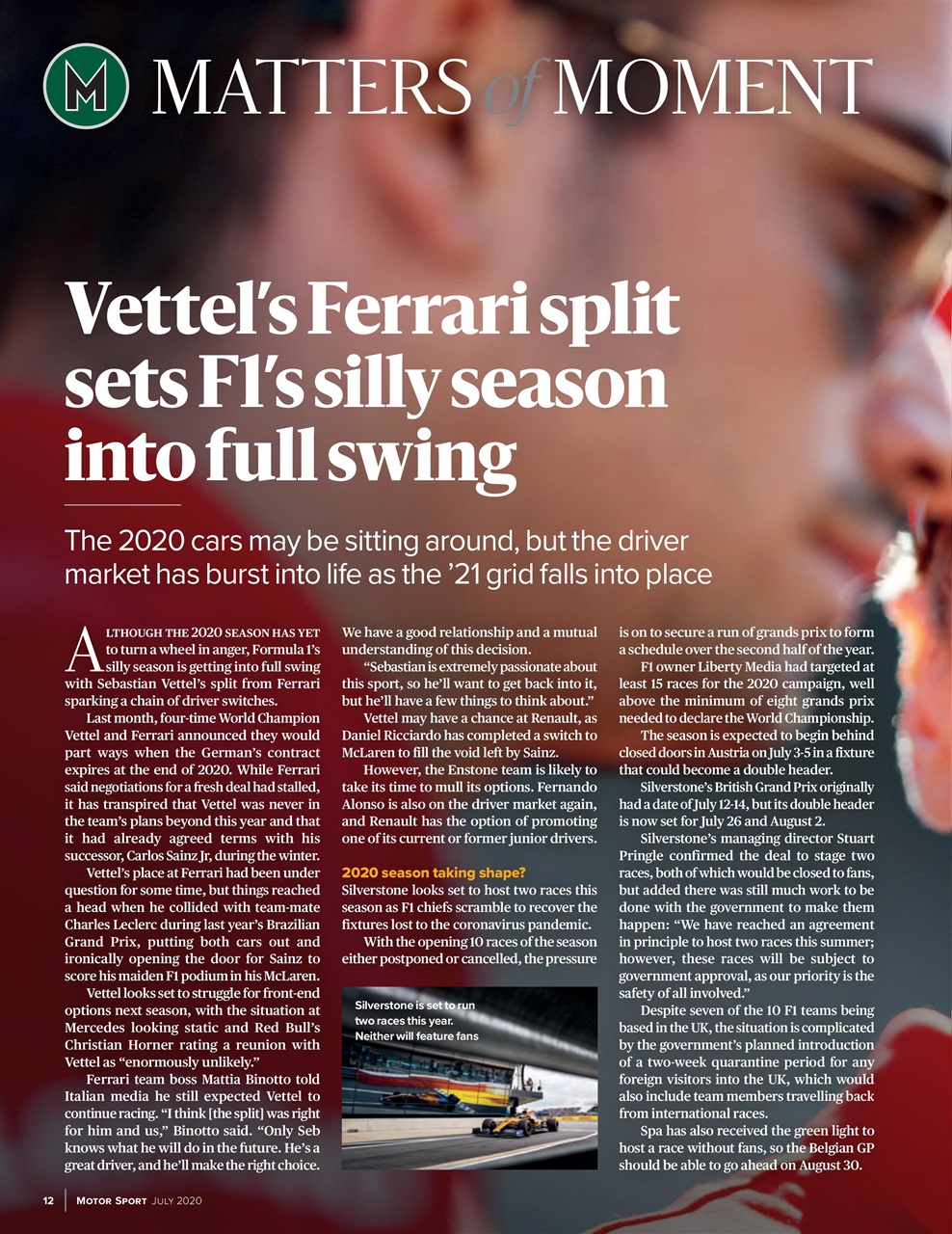 Motor Sport Magazine Preview Pages