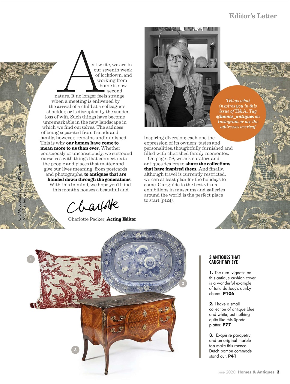 Homes & Antiques Magazine Preview Pages