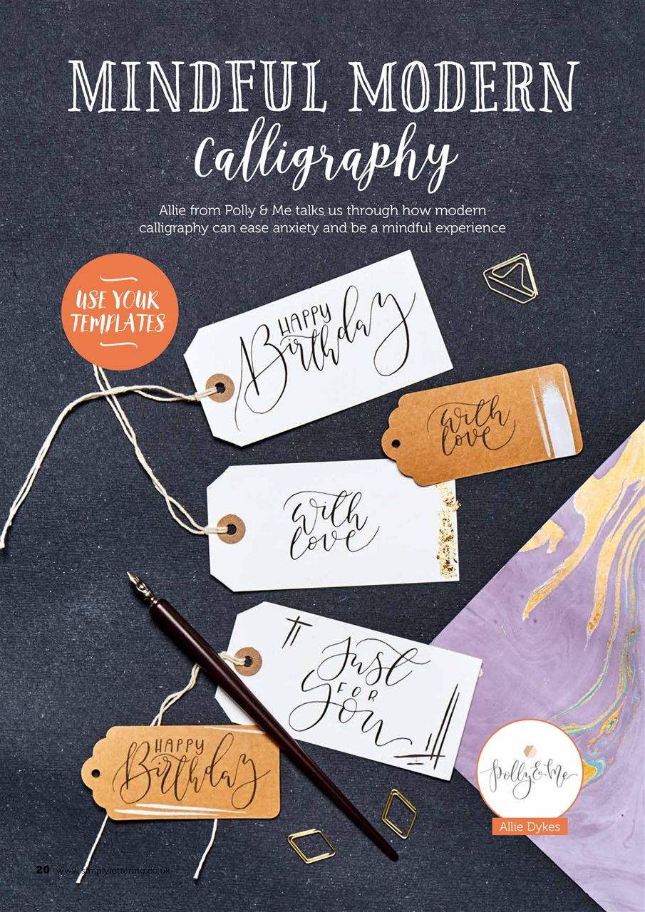 Simply Lettering Preview Pages