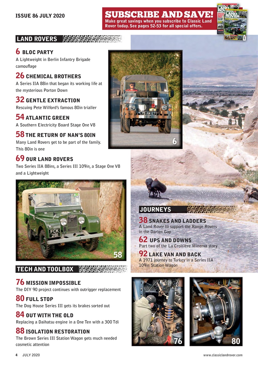 Classic Land Rover Magazine Preview Pages