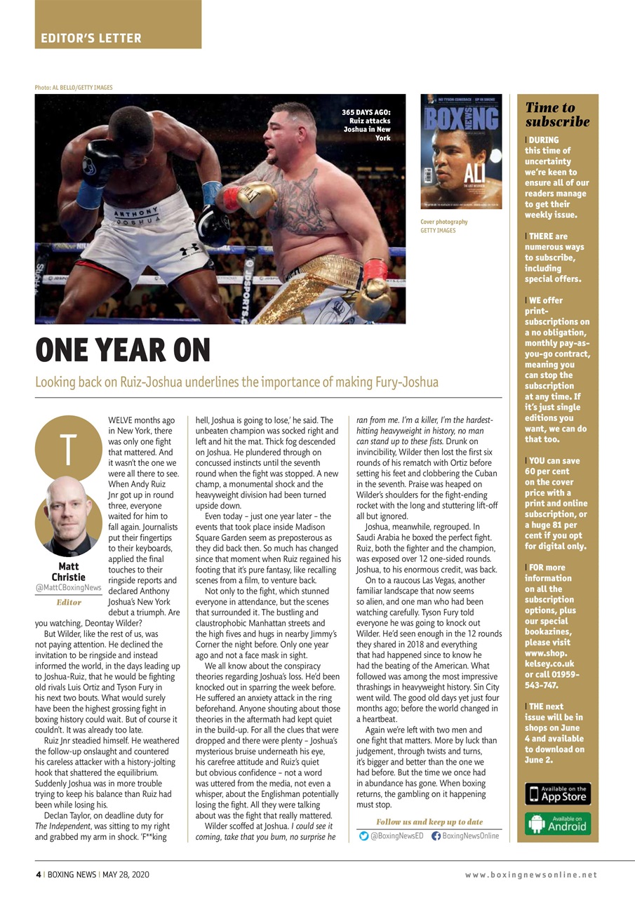 Boxing News Preview Pages