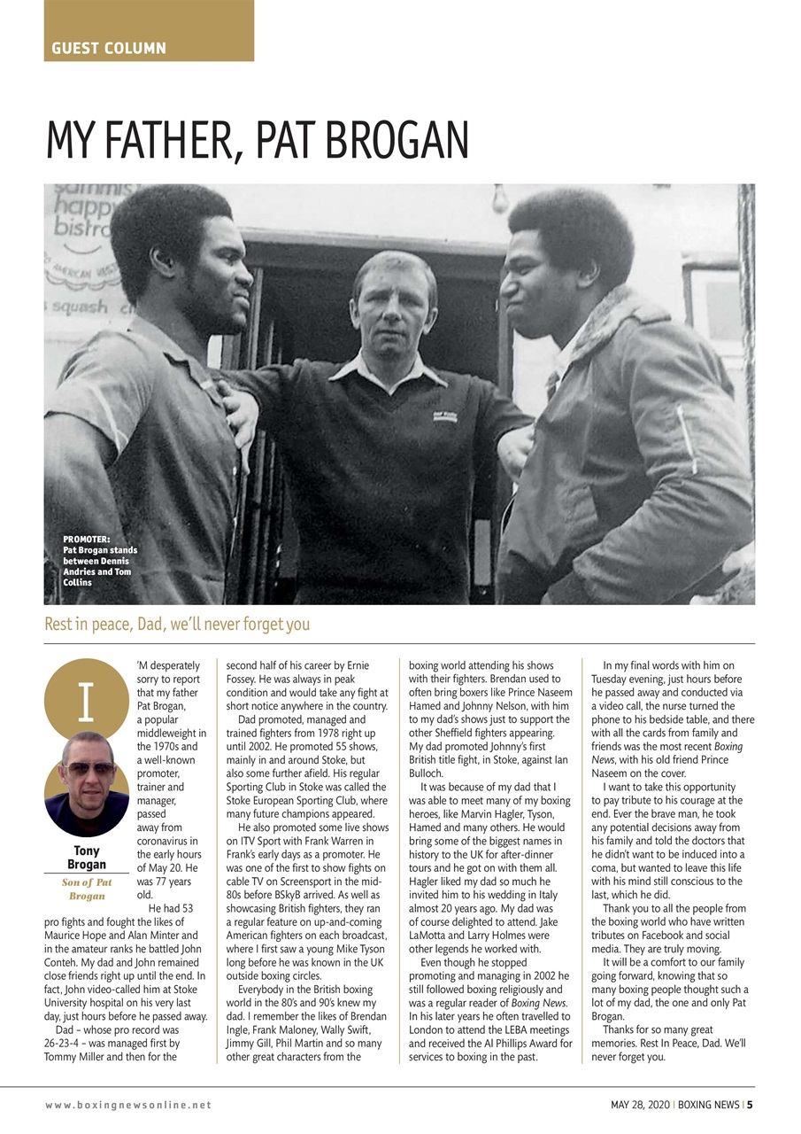 Boxing News Preview Pages