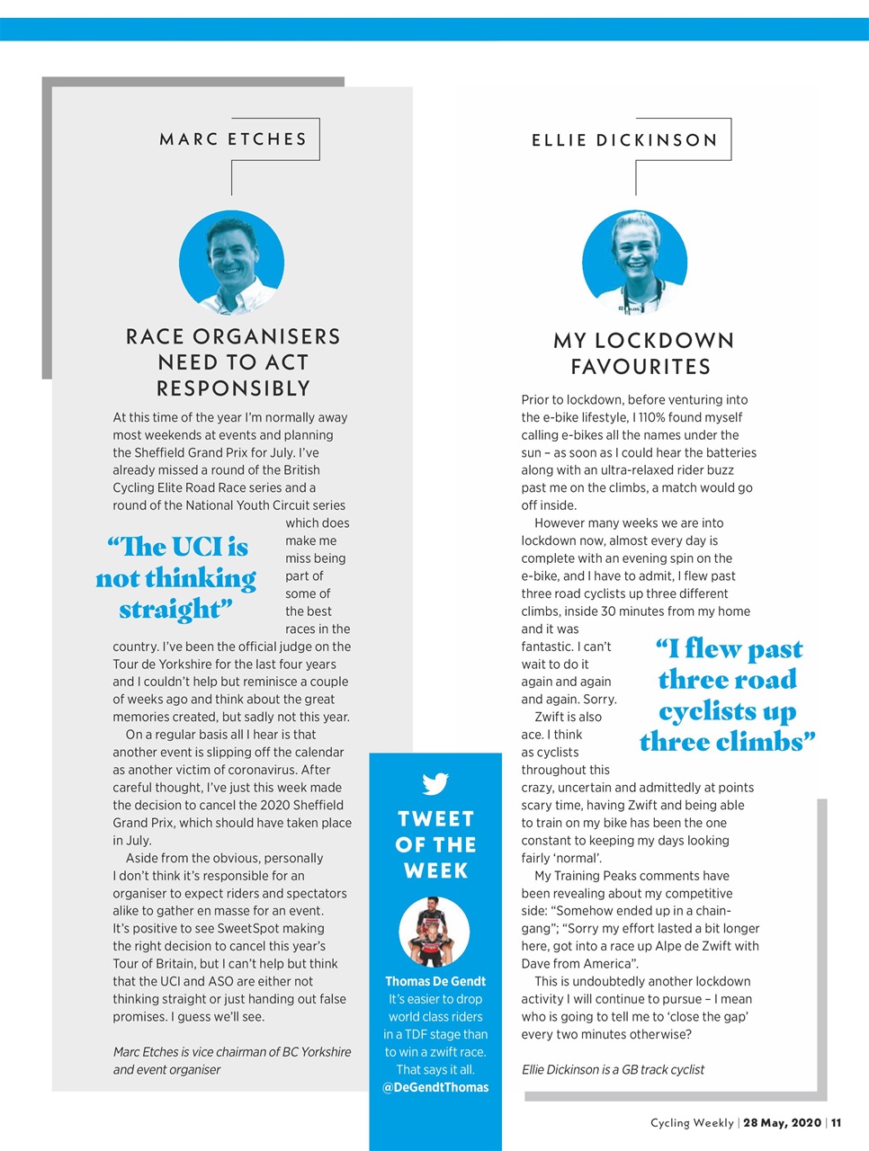 Cycling Weekly Preview Pages