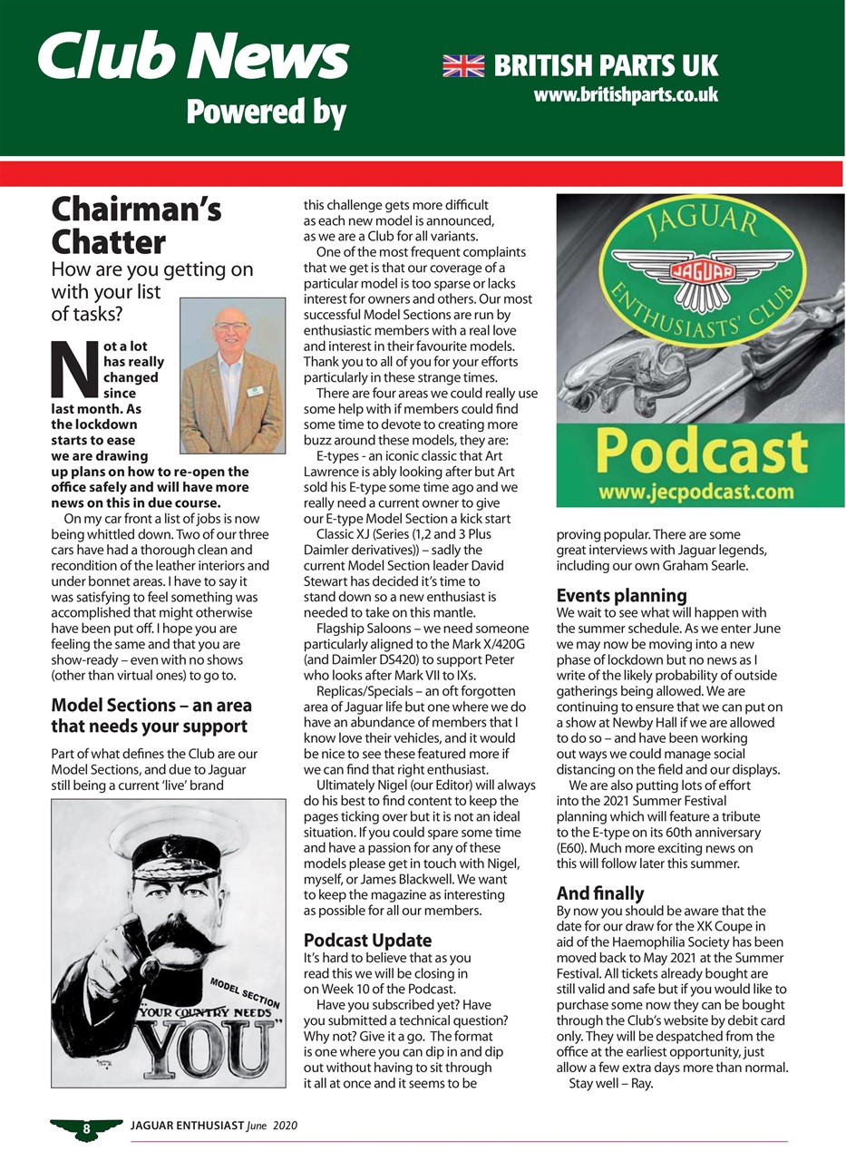 Jaguar Enthusiast Preview Pages