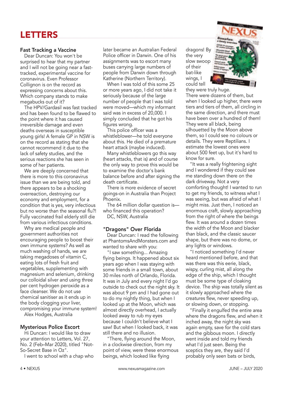 Nexus Magazine Preview Pages