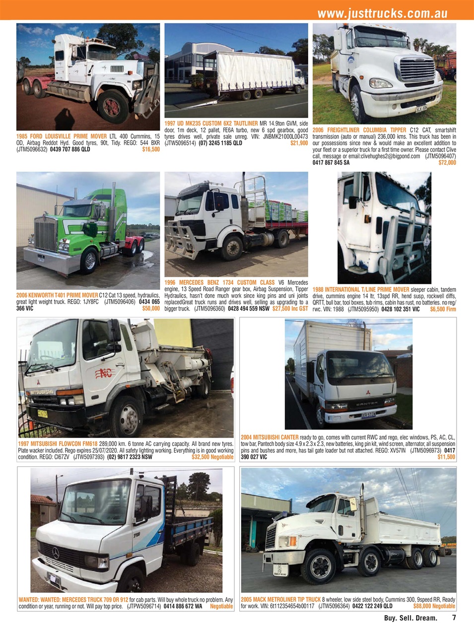 JUST TRUCKS Preview Pages