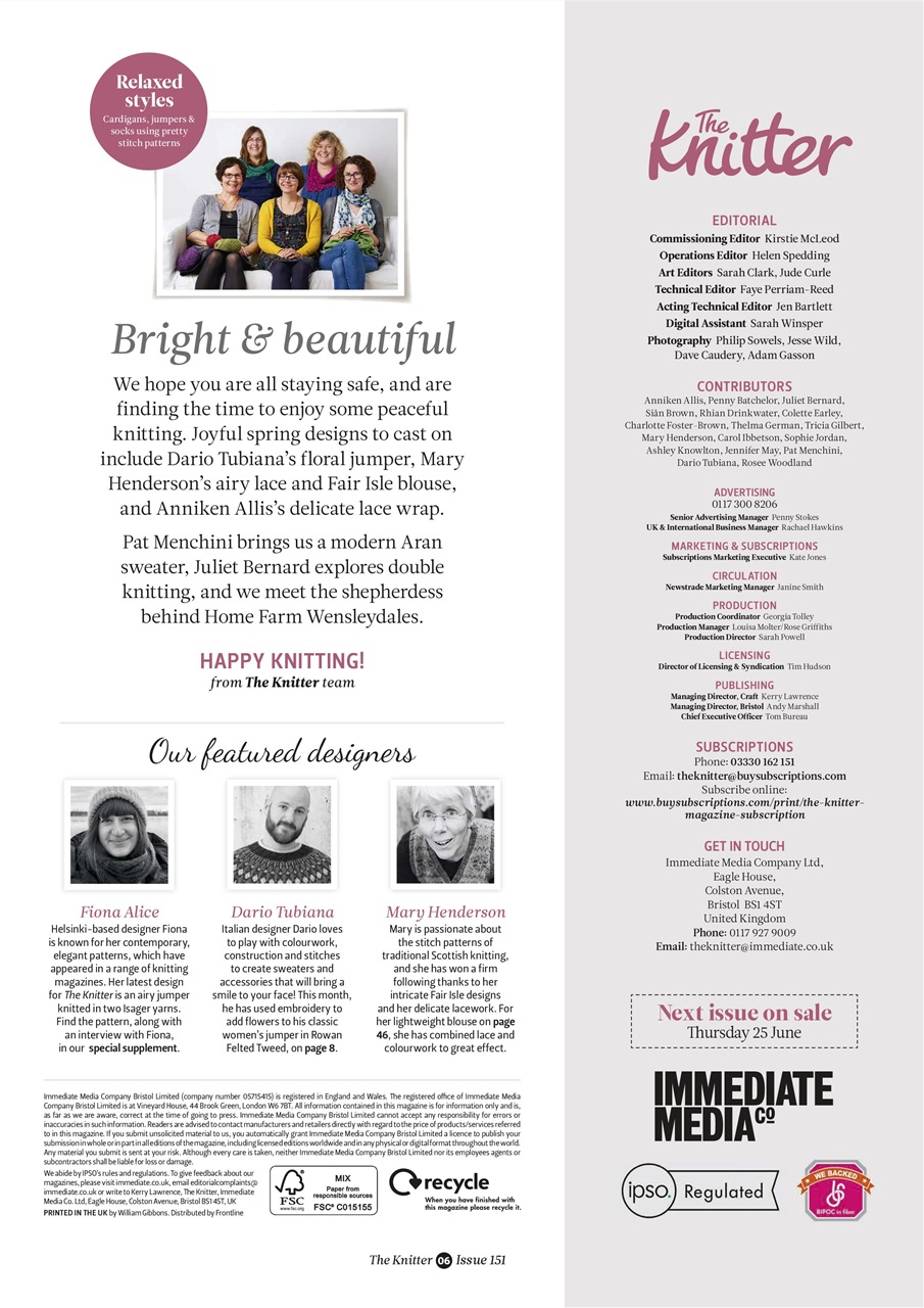 The Knitter Preview Pages