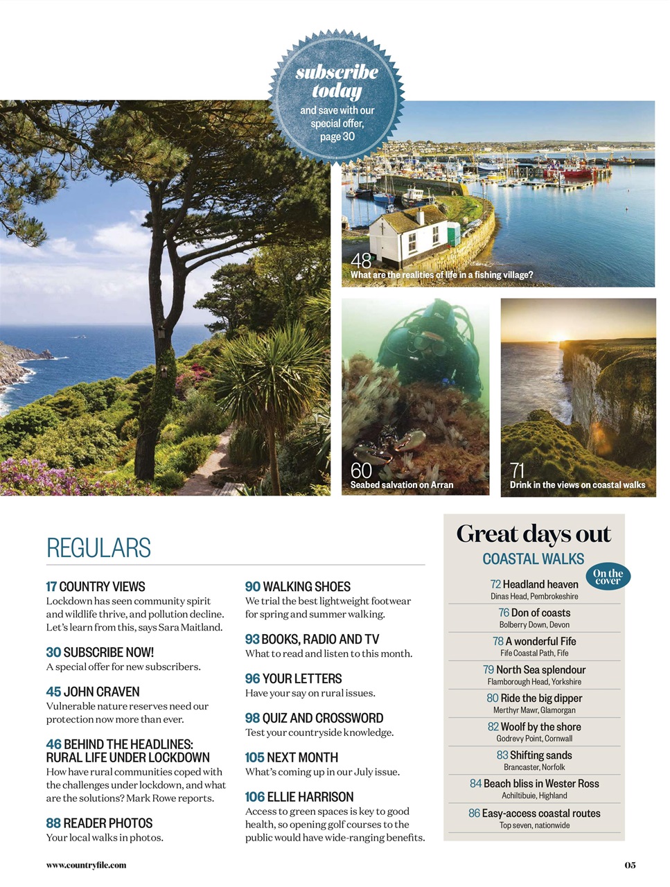 BBC Countryfile Magazine Preview Pages