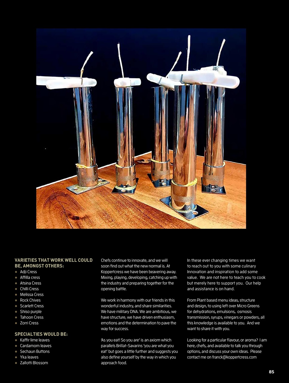 Chef & Restaurant Magazine Preview Pages