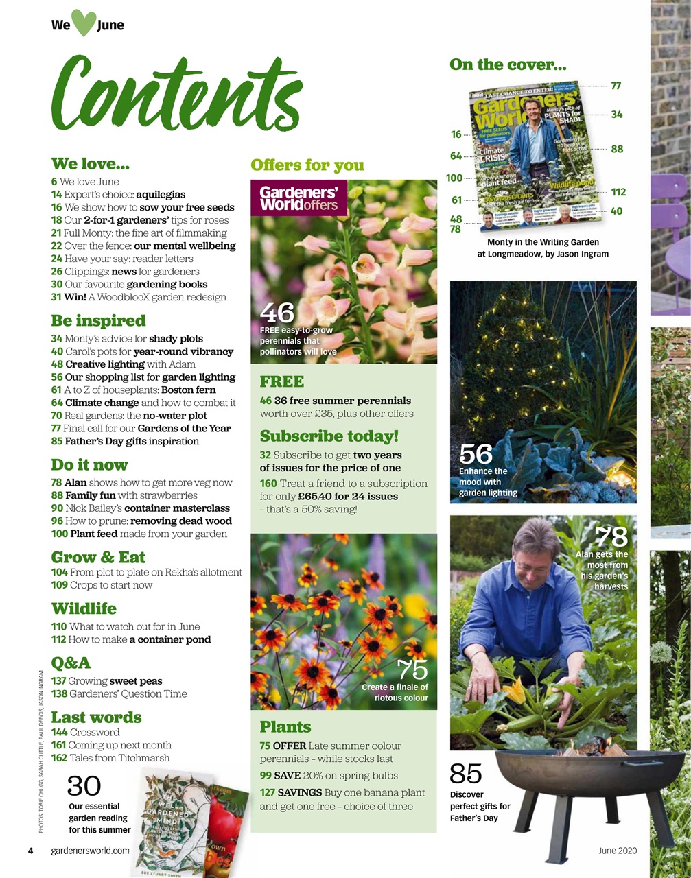 BBC Gardeners’ World Magazine Preview Pages