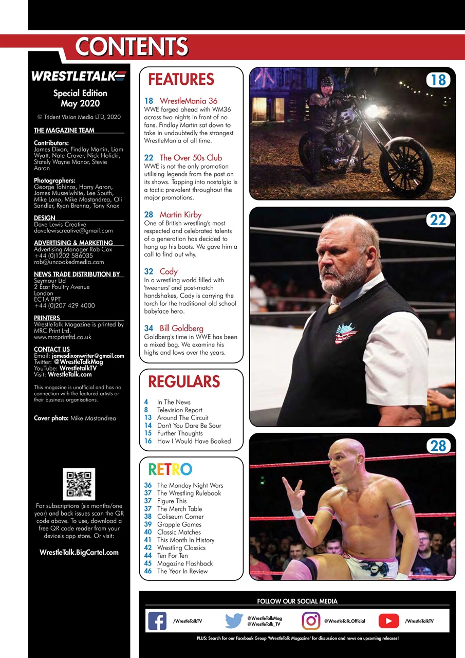 Wrestletalk Magazine Preview Pages