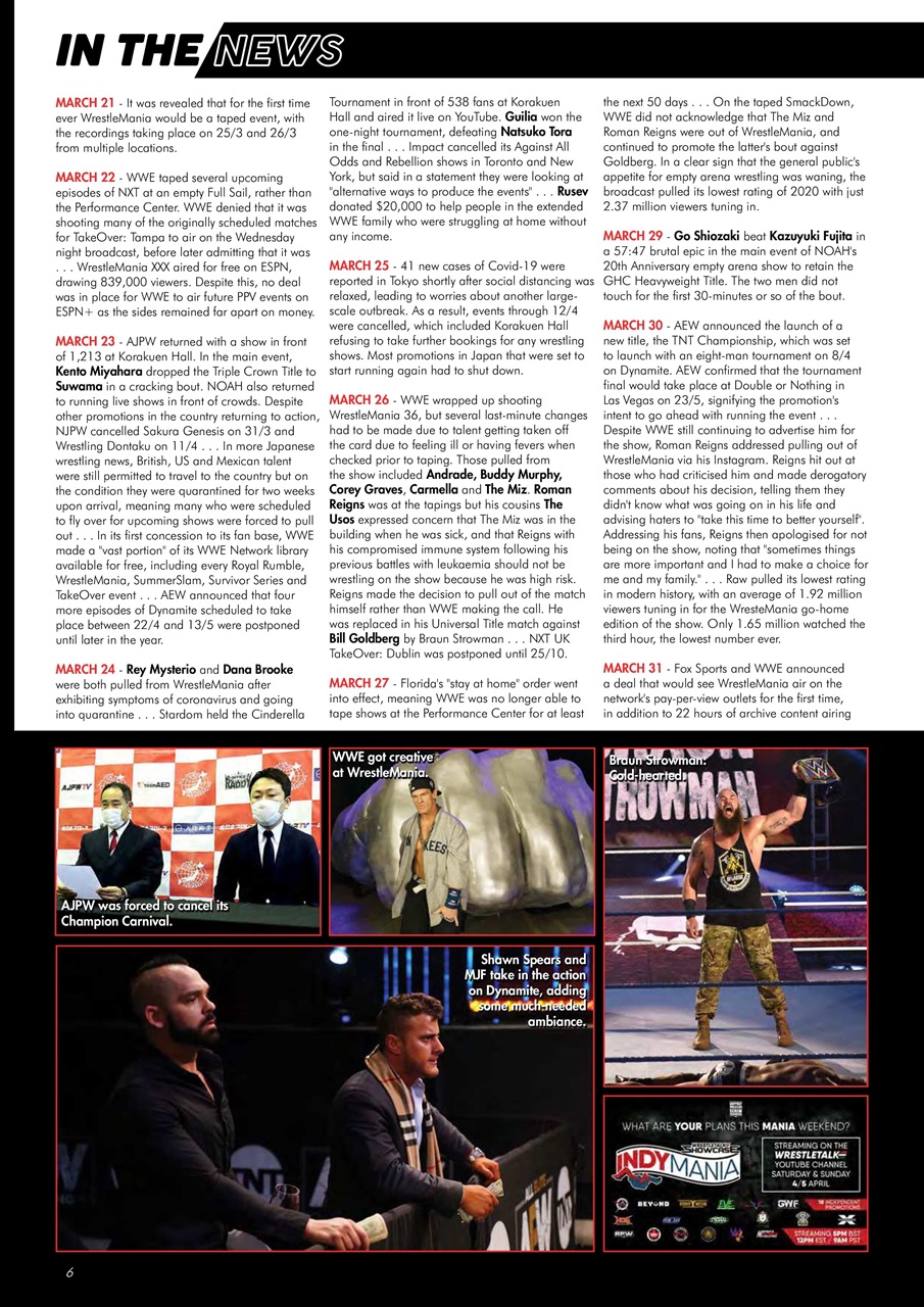 Wrestletalk Magazine Preview Pages