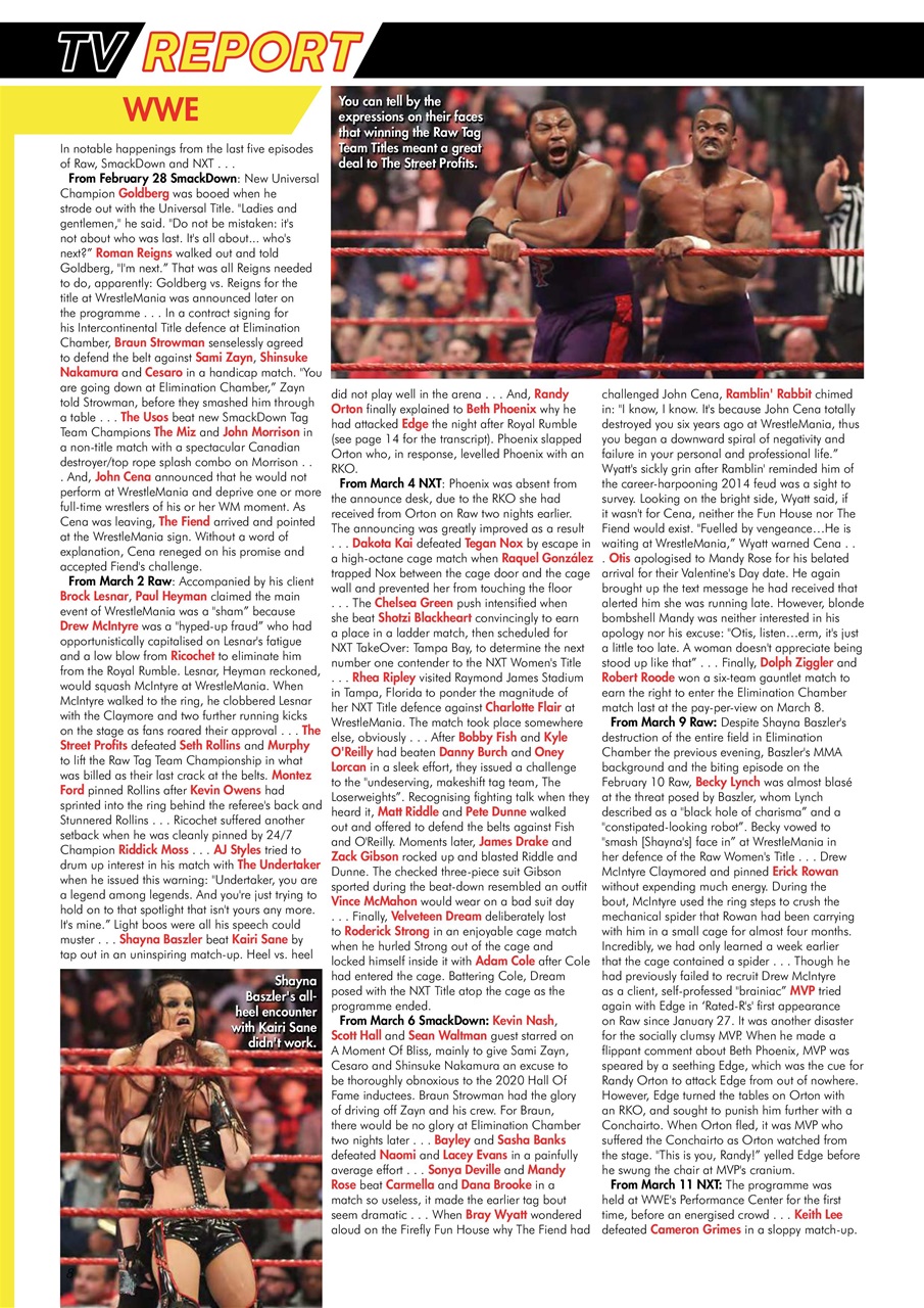 Wrestletalk Magazine Preview Pages