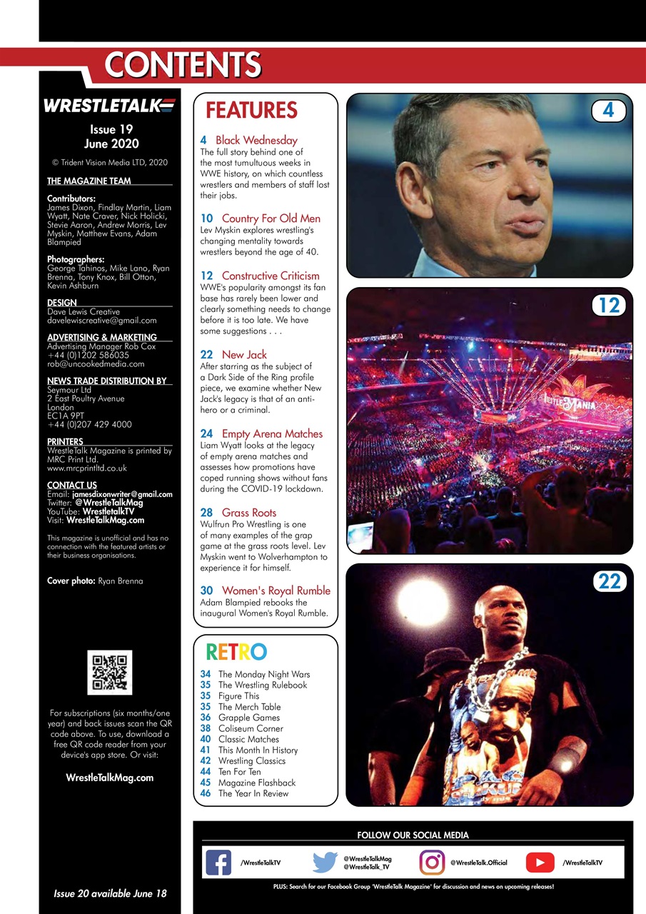 Wrestletalk Magazine Preview Pages