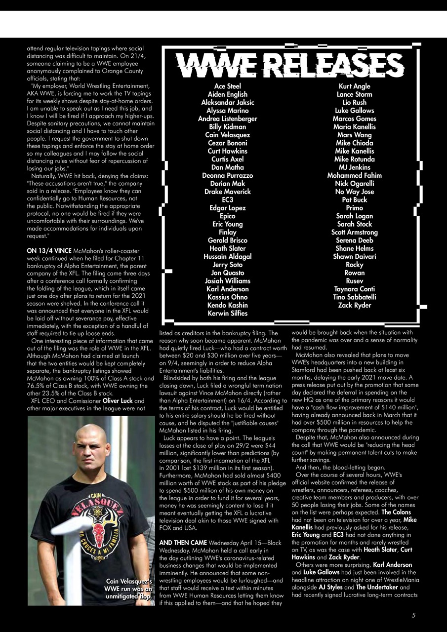 Wrestletalk Magazine Preview Pages