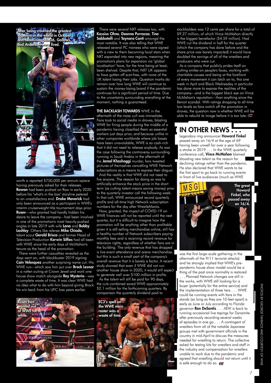Wrestletalk Magazine Preview Pages