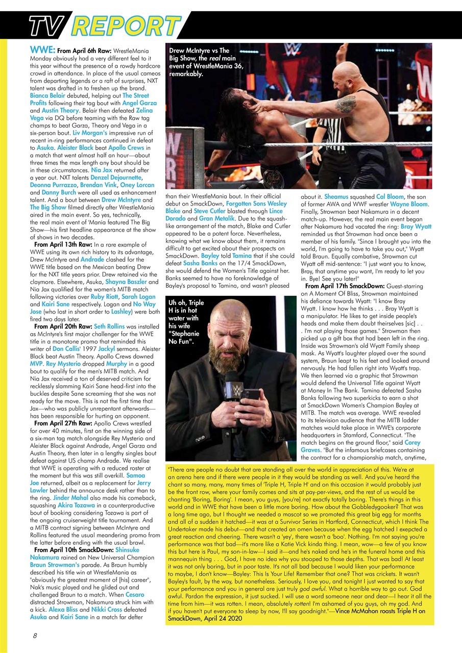 Wrestletalk Magazine Preview Pages