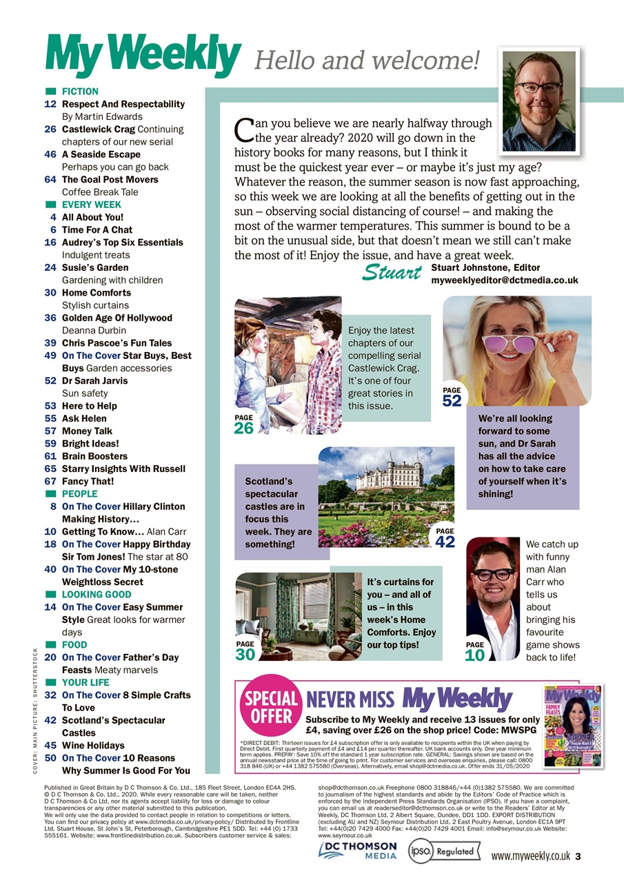 My Weekly Preview Pages